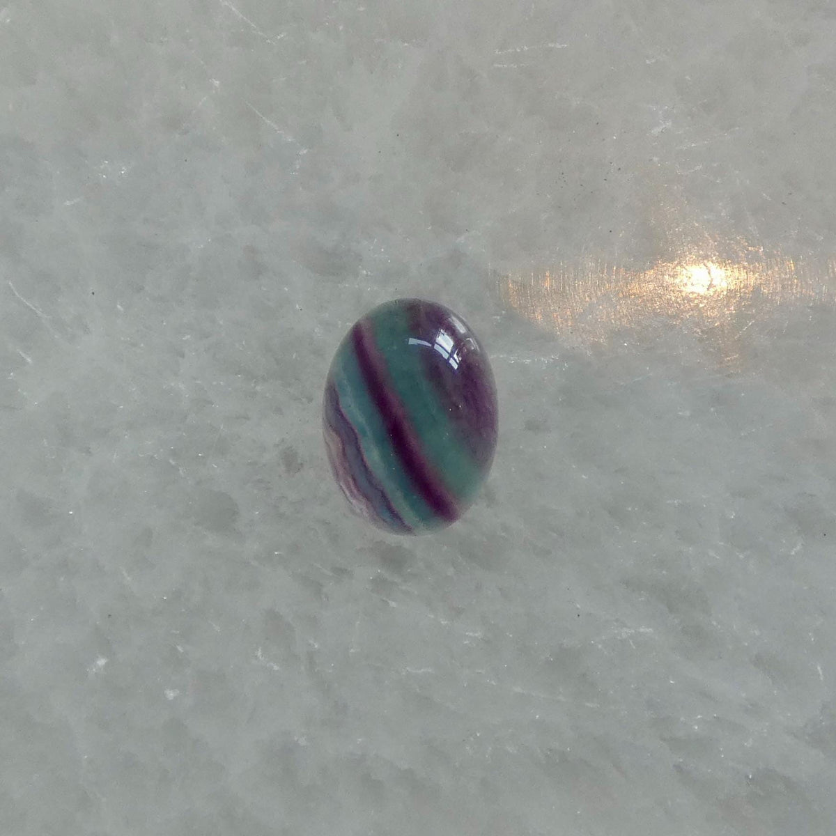 Custom Rainbow Fluorite Boho Ring - .925 Sterling Silver - Choose Your Stone