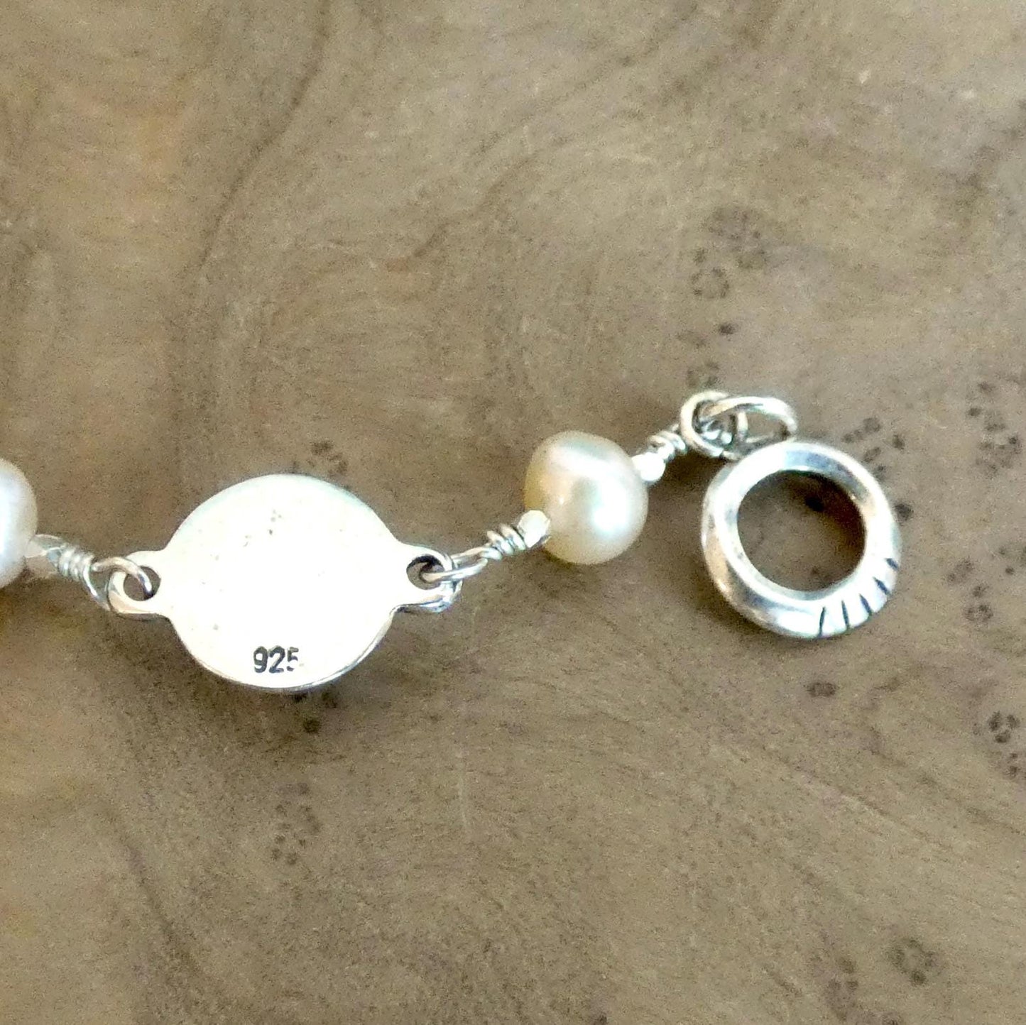 Ocean Jasper Link Bracelet with Freshwater Pearls - Choose Your Finished Jewelry