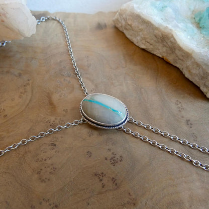 Choose your finished Royston Ribbon Turquoise Bolo Necklace – Sterling Silver