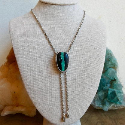 Choose Your Finished Black Jack Turquoise Bolo Necklace – Sterling Silver