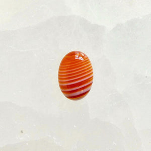 Custom Red Banded Agate Ring - Agate Delica Ring - Choose Your Stone