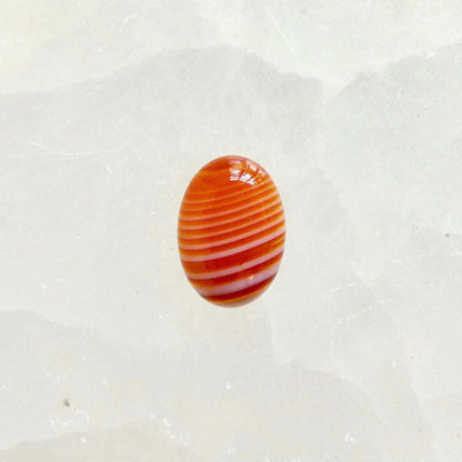 Custom Red Banded Agate Ring – Sterling Silver, Choose Your Stone
