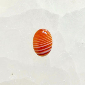 Custom Red Banded Agate Ring – Sterling Silver, Choose Your Stone