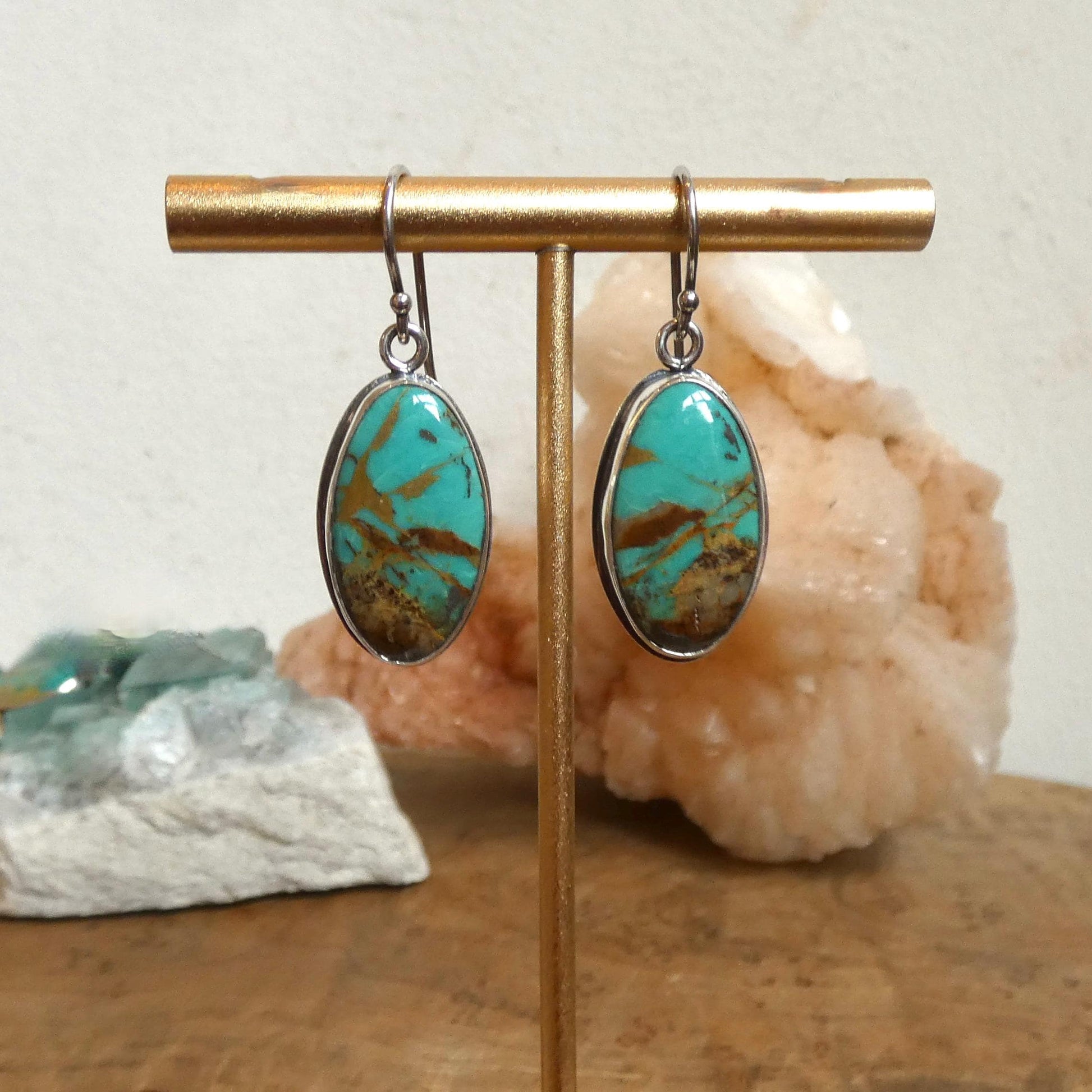 Royston Turquoise Earrings - Choose Your Earrings - .925 Sterling Silver - OOAK