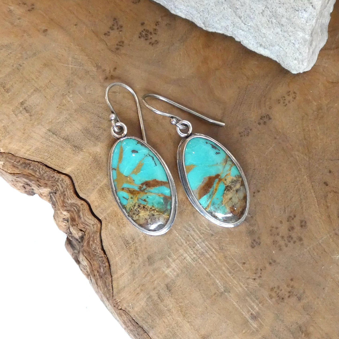 Royston Turquoise Earrings - Choose Your Earrings - .925 Sterling Silver - OOAK