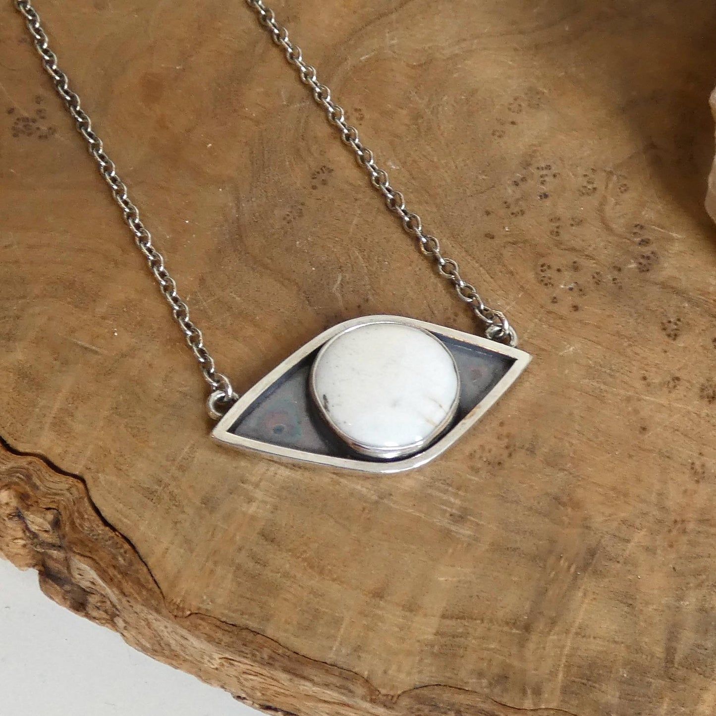 Sterling Silver White Buffalo Necklace – Choose Your Necklace