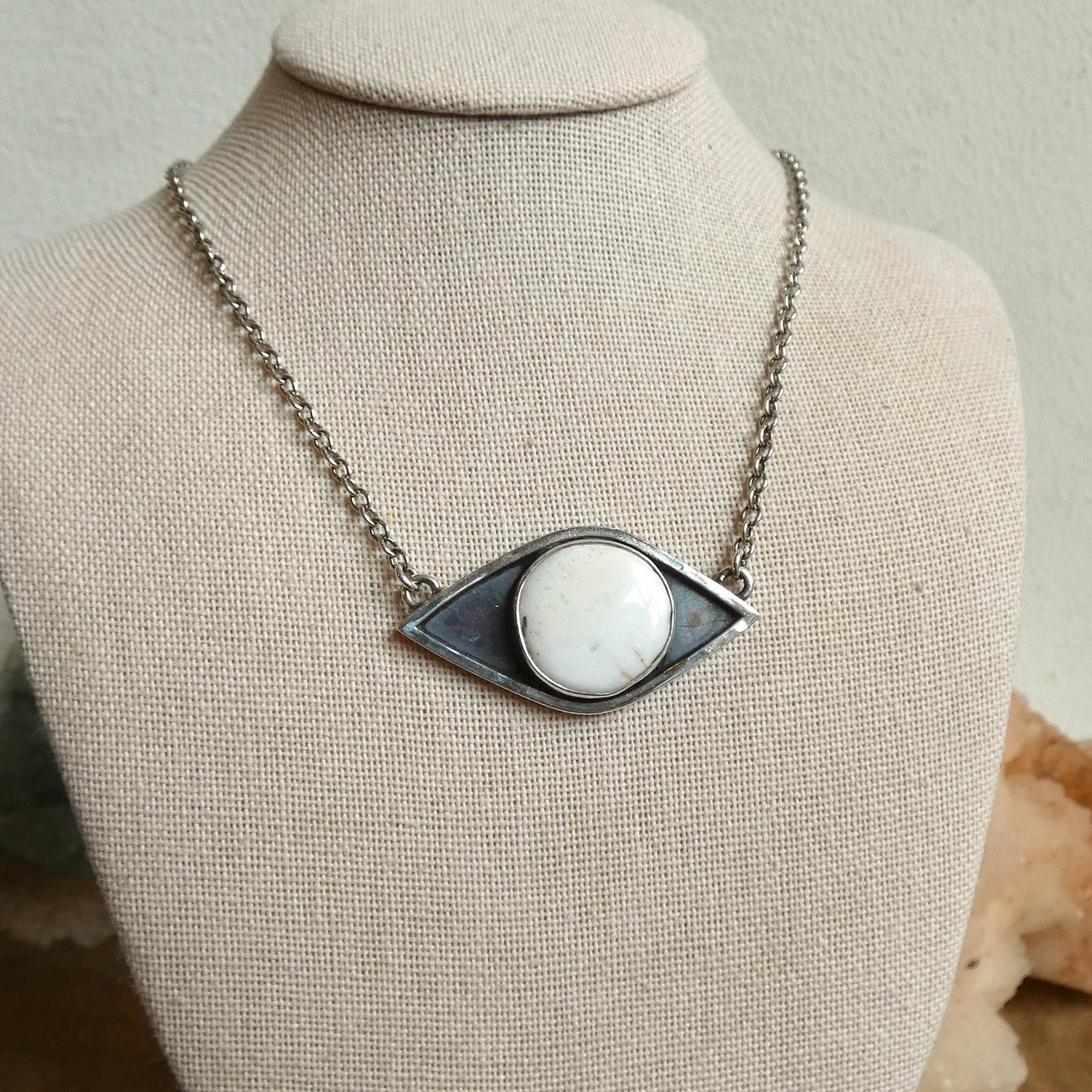Sterling Silver White Buffalo Necklace – Choose Your Necklace