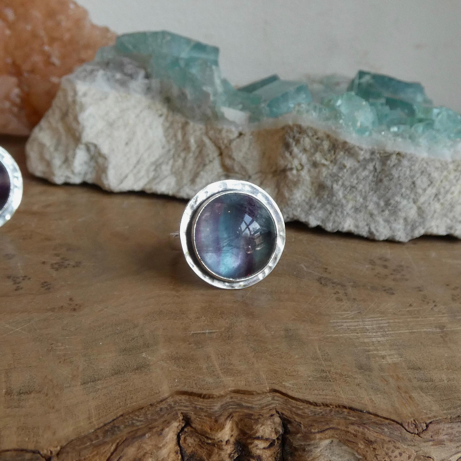 Rainbow Fluorite Ring – Choose Your Ring
