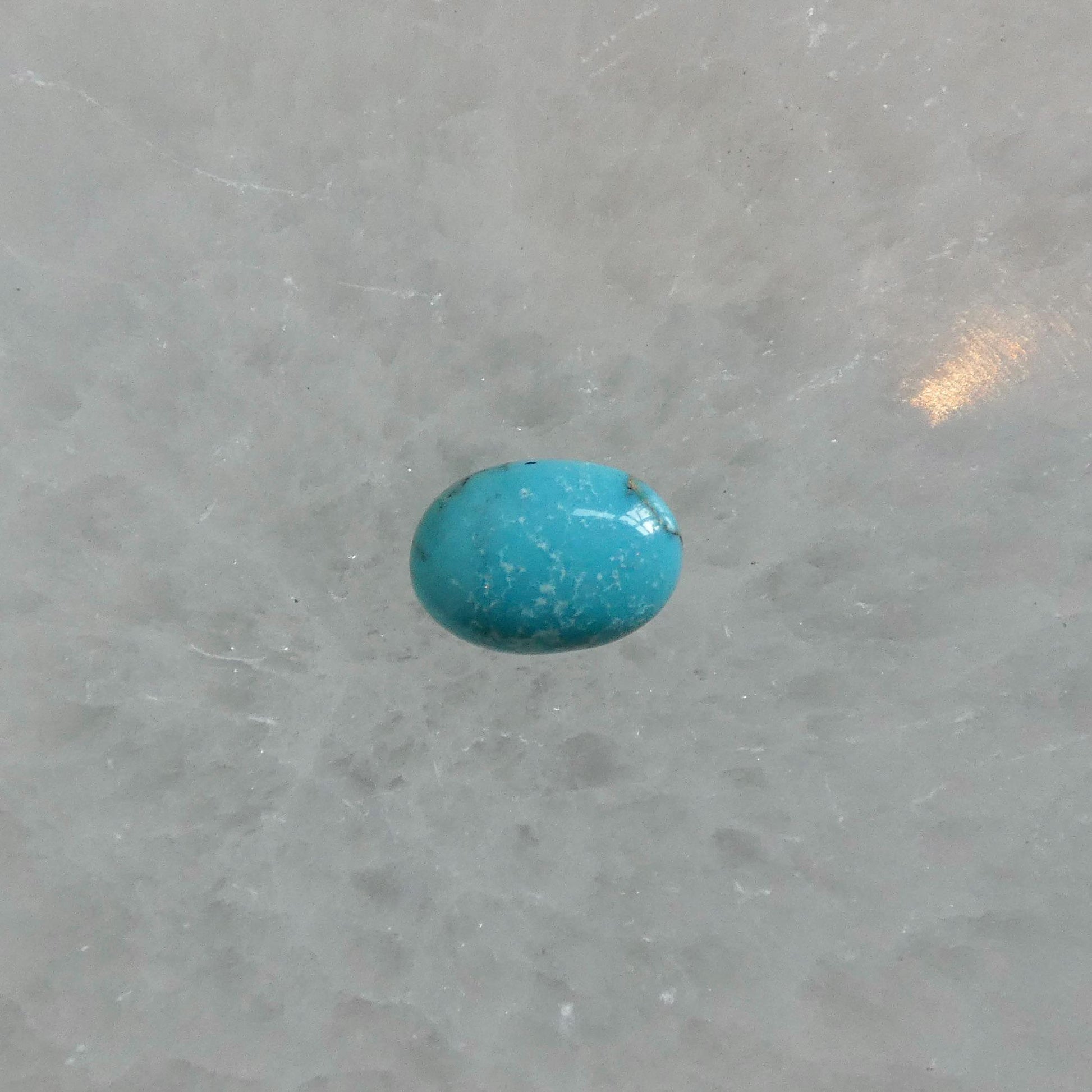 Custom Kingman Turquoise AAA - Choose Your Stone - East-West Oval - Sterling Silver