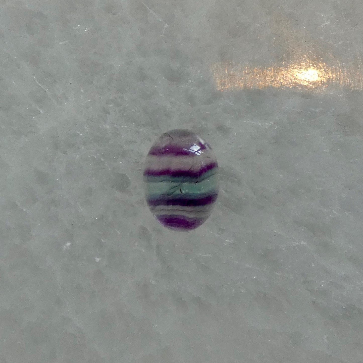 Custom Rainbow Fluorite Boho Ring - .925 Sterling Silver - Choose Your Stone