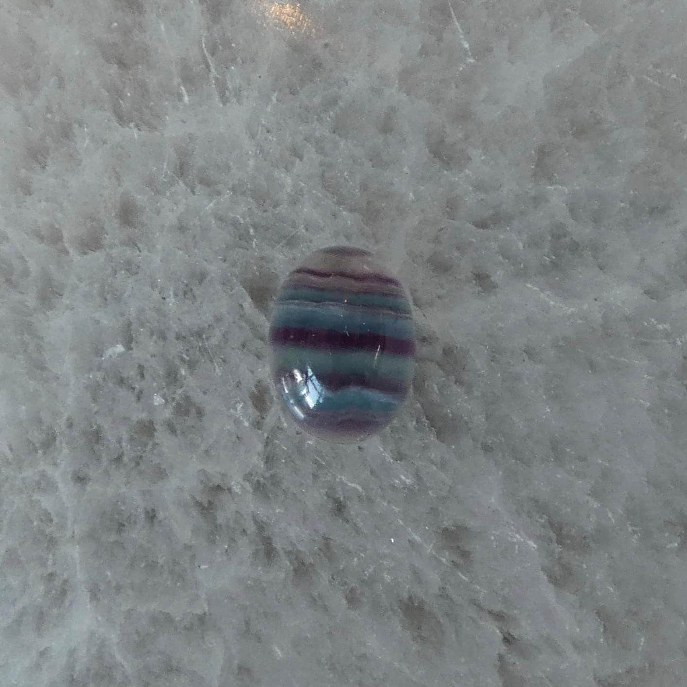 Custom Rainbow Fluorite Boho Ring - .925 Sterling Silver - Choose Your Stone