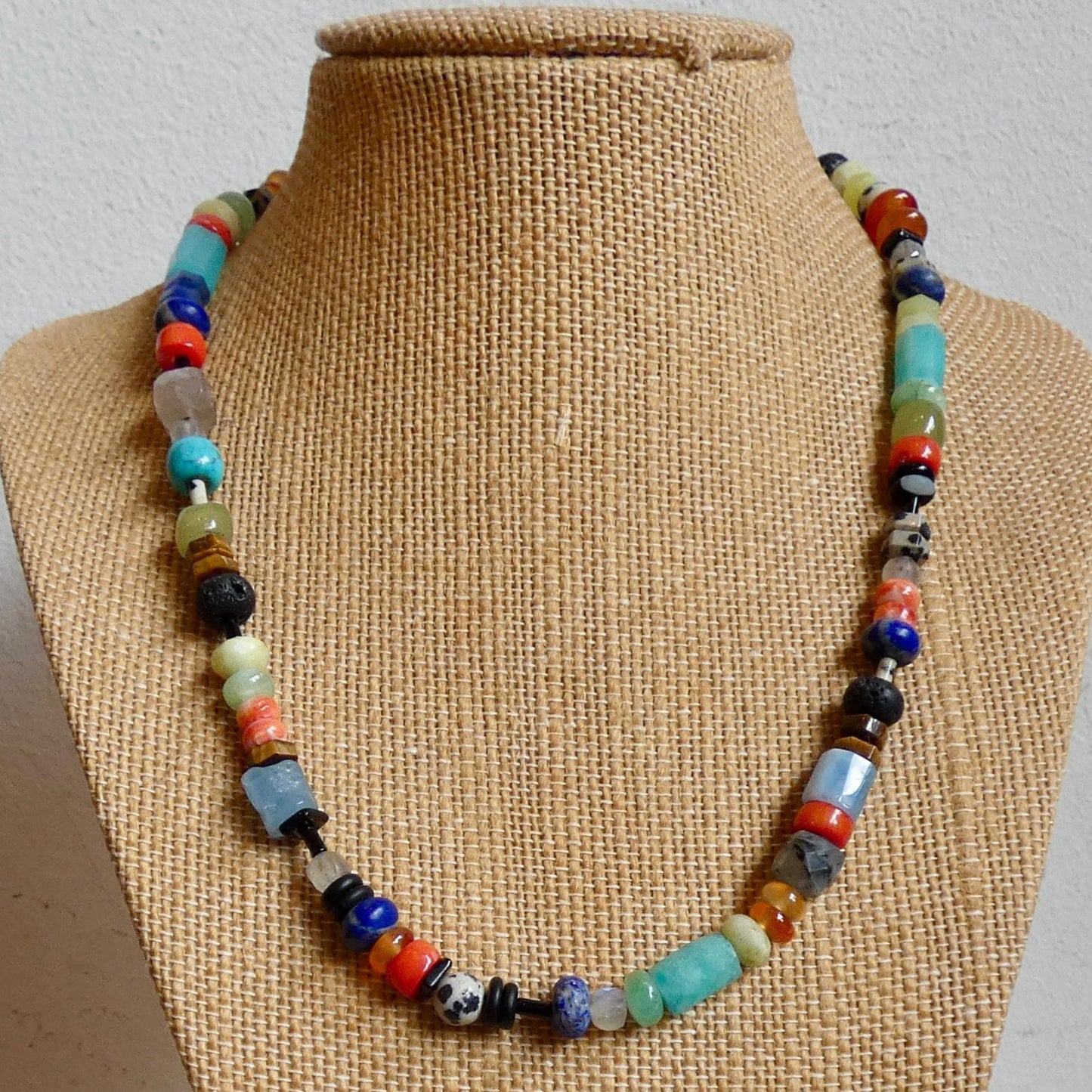 Color POP Gemstone Beaded Necklace - Sterling Silver Toggle Clasp