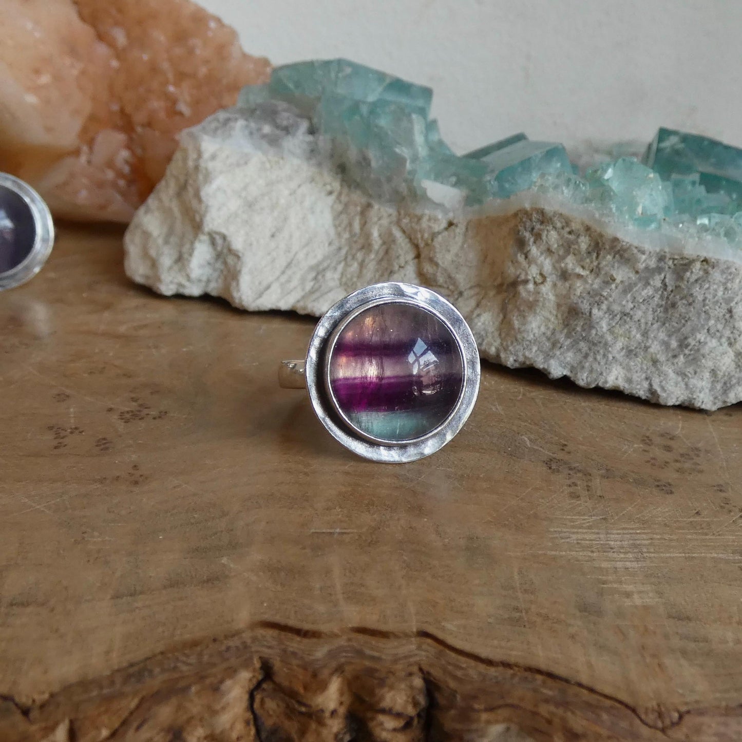 Rainbow Fluorite Ring – Choose Your Ring