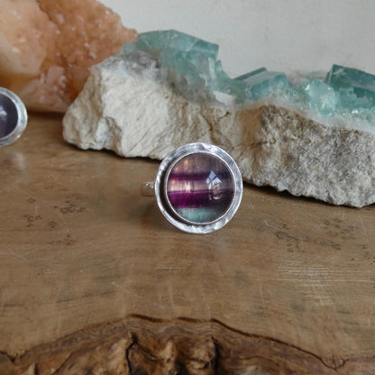 Rainbow Fluorite Ring – Choose Your Ring