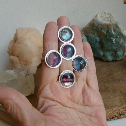 Rainbow Fluorite Ring – Choose Your Ring