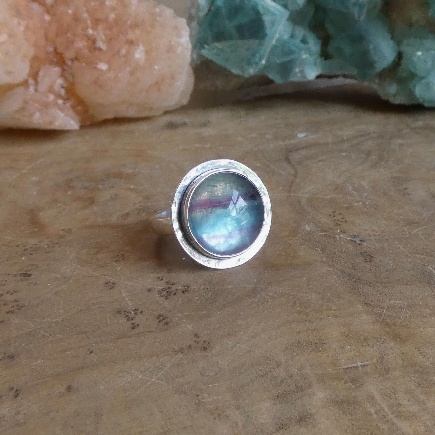 Rainbow Fluorite Ring – Choose Your Ring