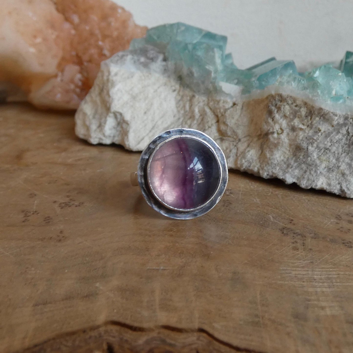 Rainbow Fluorite Ring – Choose Your Ring