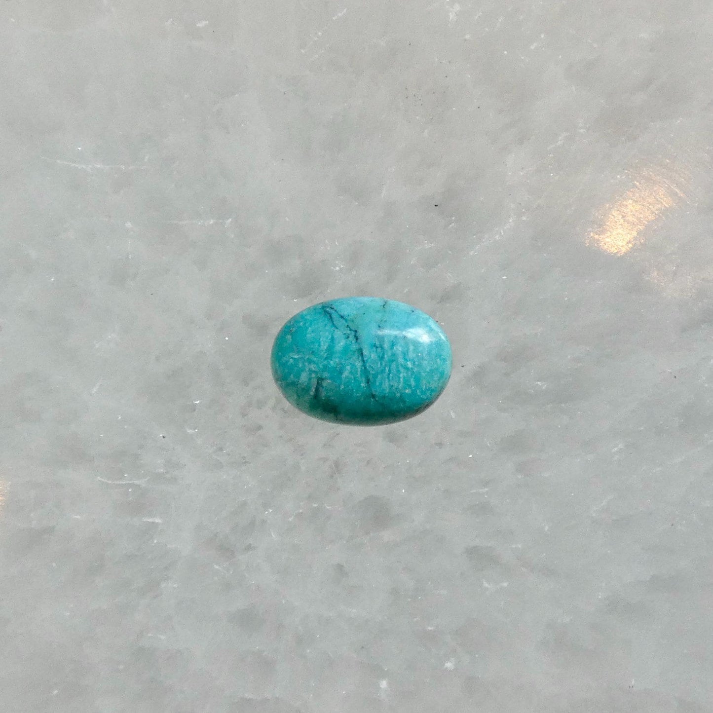 Custom Kingman Turquoise AAA - Choose Your Stone - East-West Oval - Sterling Silver