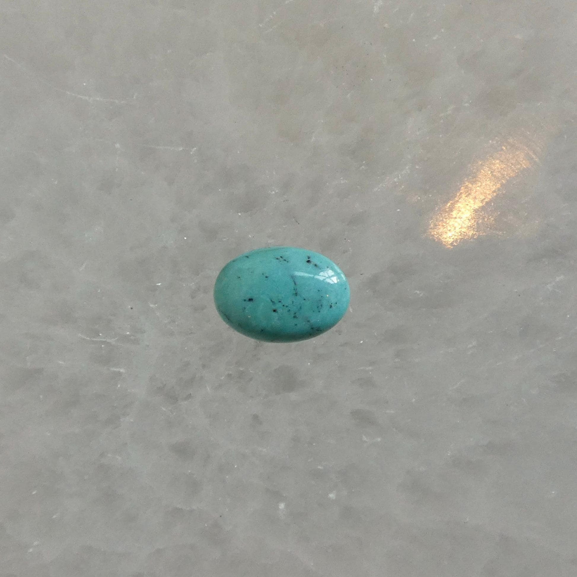 Custom Kingman Turquoise AAA - Choose Your Stone - East-West Oval - Sterling Silver