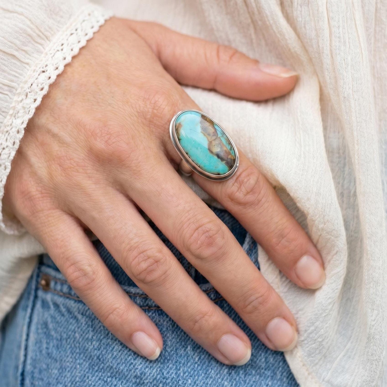 Royston Turquoise Ring - Choose Your Ring - Sterling Silver