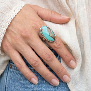Royston Turquoise Ring - Choose Your Ring - Sterling Silver