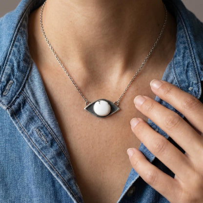 Sterling Silver White Buffalo Necklace – Choose Your Necklace
