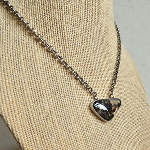 Choose your Montana Agate Pendant Necklace - Chunky Sterling Silver - Men's Pendant