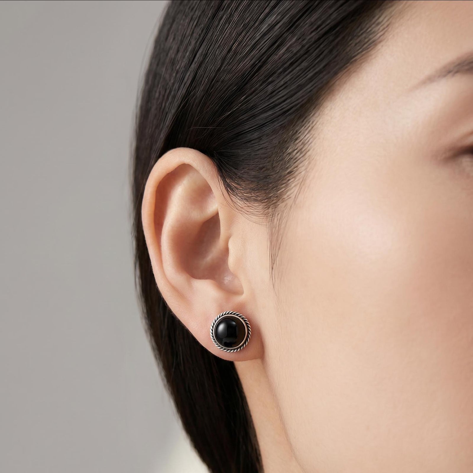 Black Onyx Sterling Silver Stud Earrings – Silversmith Crafted Posts