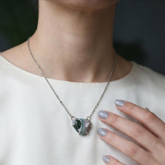 Ocean Jasper Necklace - .925 Silversmith - OOAK