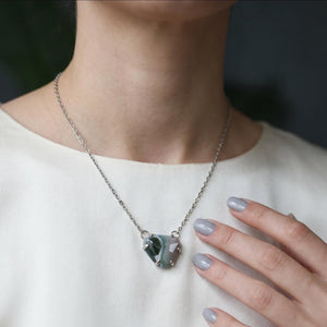 Ocean Jasper Necklace - .925 Silversmith - OOAK