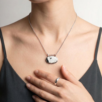 White Buffalo Pendant - Sterling Silver - White Buffalo Necklace