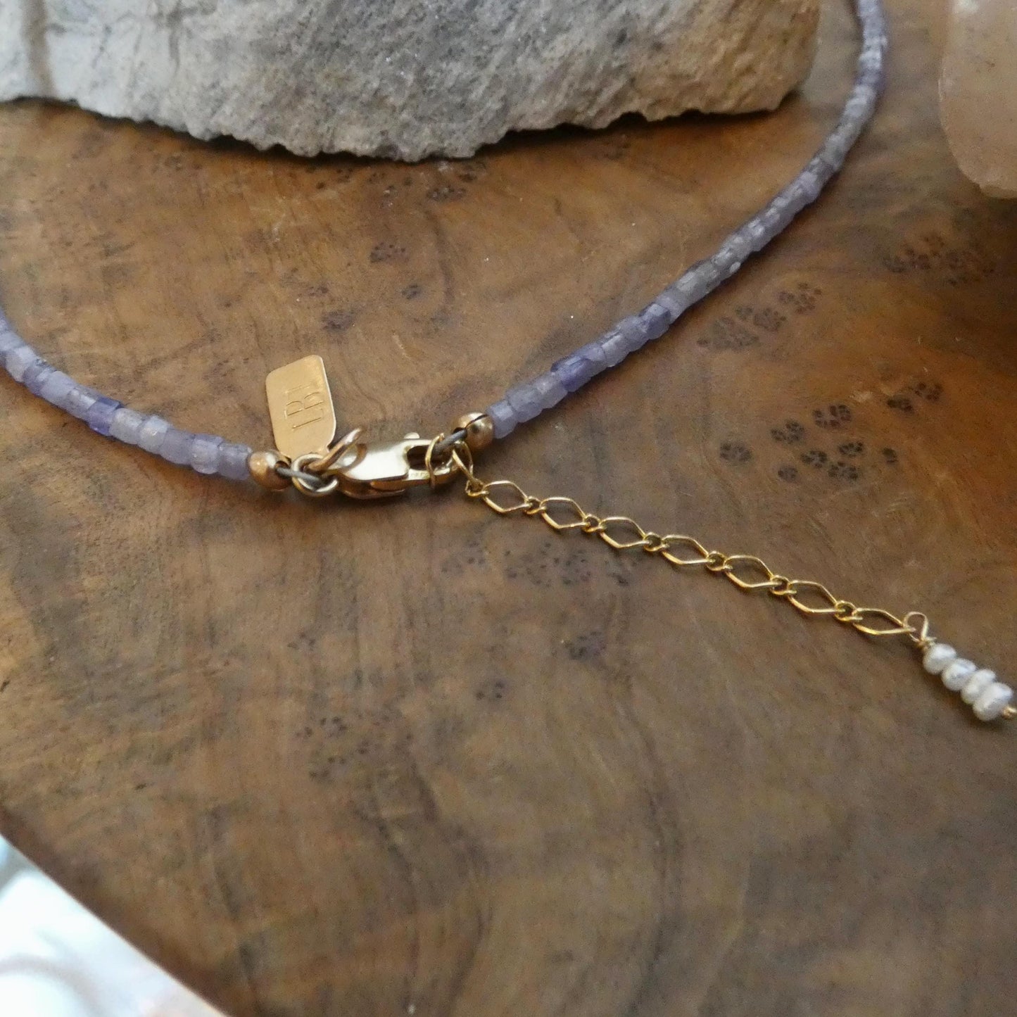 Pastel Pearl Choker - Apatite, Kunzite or Tanzanite - 14KT Gold Filled