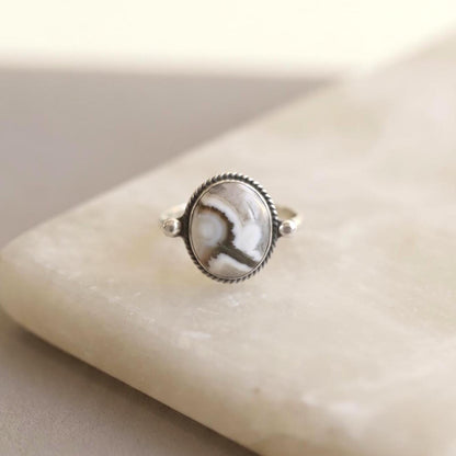 Ocean Jasper Delica Ring – Sterling Silver, Choose Your Stone