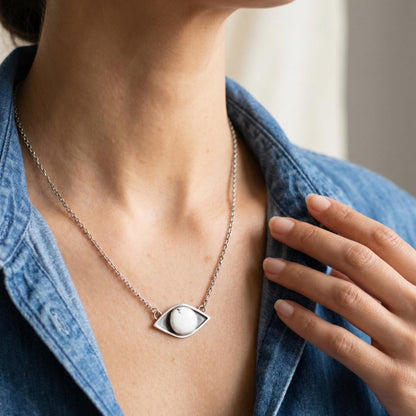 Sterling Silver White Buffalo Necklace – Choose Your Necklace