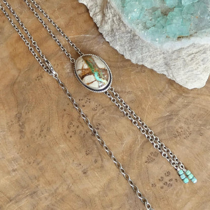 Choose your finished Royston Ribbon Turquoise Bolo Necklace – Sterling Silver