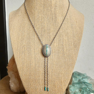 Choose your finished Royston Ribbon Turquoise Bolo Necklace – Sterling Silver