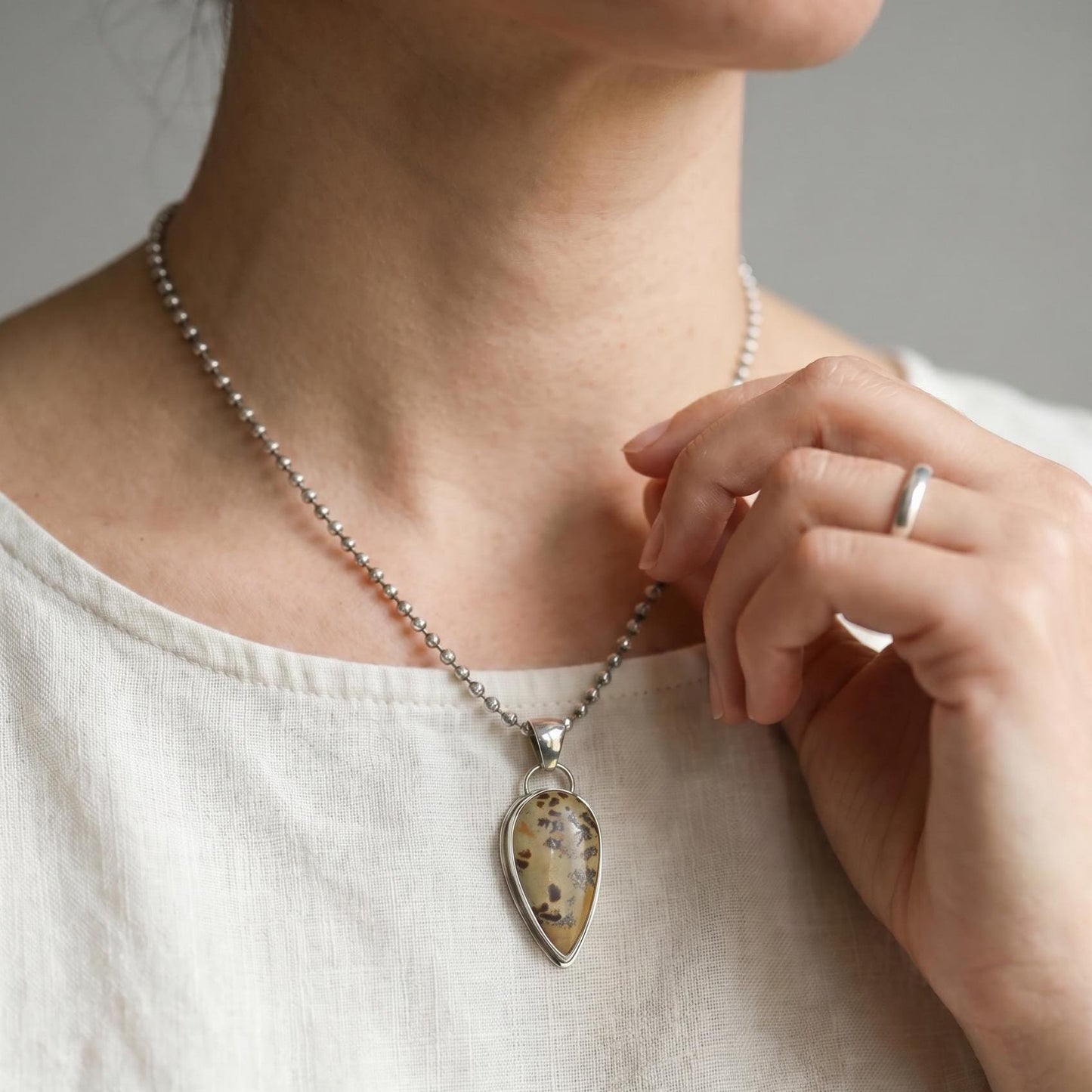 Paintbrush Jasper Pendant - Sterling Silver - Choose your Pendant