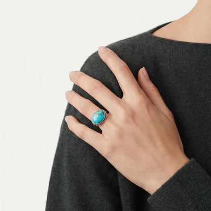 Choose your Piece - Campitos Turquoise East West Ring - American Turquoise