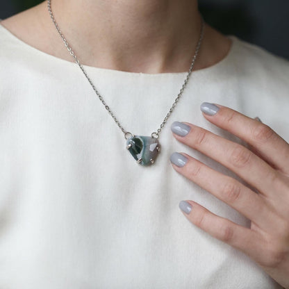 Ocean Jasper Necklace - .925 Silversmith - Choose your Stone - Ocean Jasper Pendant - OOAK