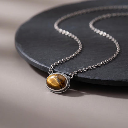 Pietersite Necklace - .925 Sterling Silver
