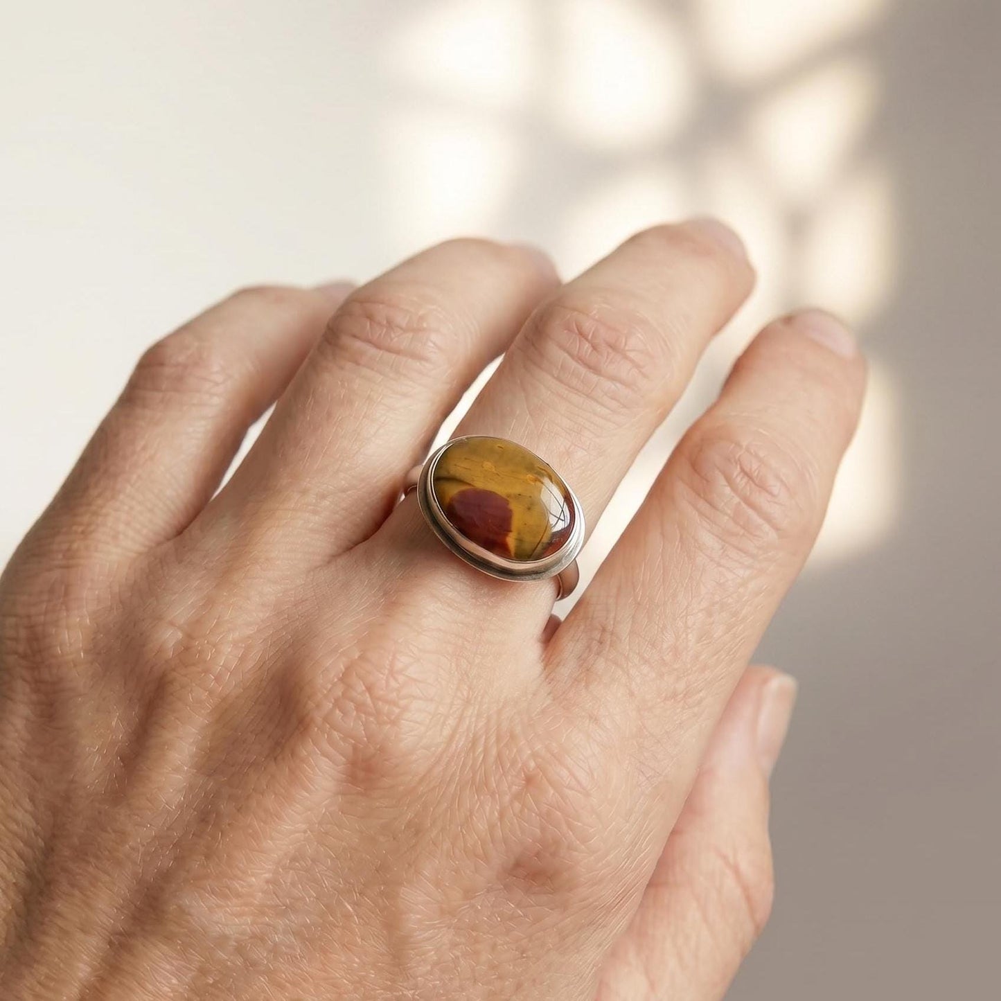 Custom Red Creek Jasper Ring - East-West Oval - Choose Your Stone