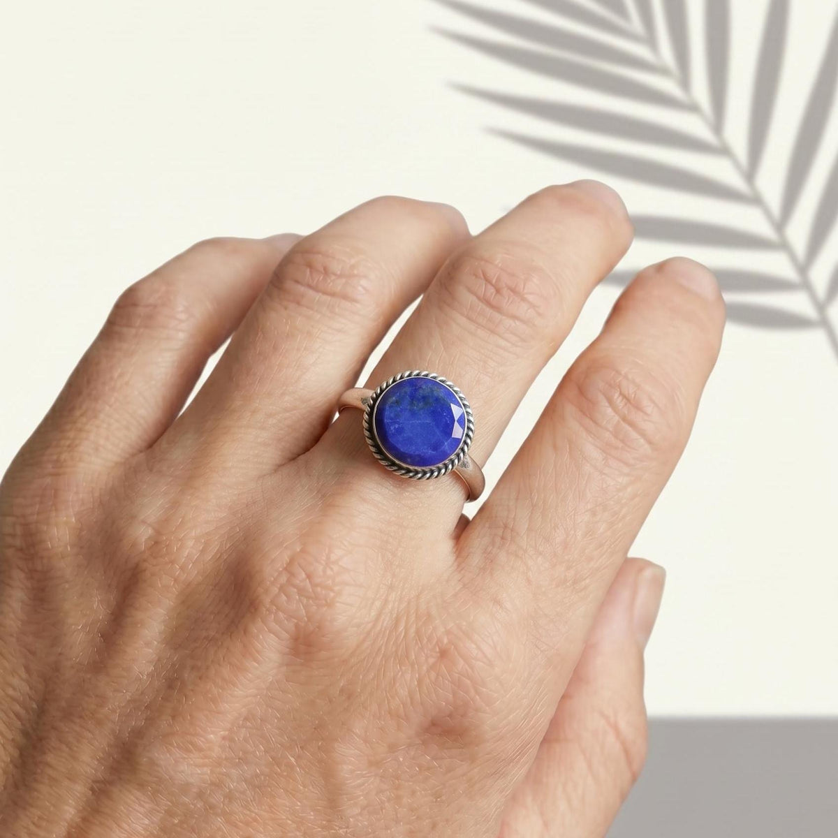 Blue Lapis Lazuli Sterling Silver Ring - Silversmith Jewelry