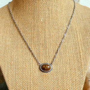 Pietersite Necklace - .925 Sterling Silver
