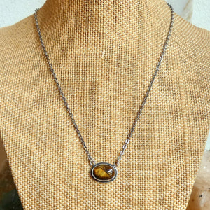 Pietersite Necklace - .925 Sterling Silver