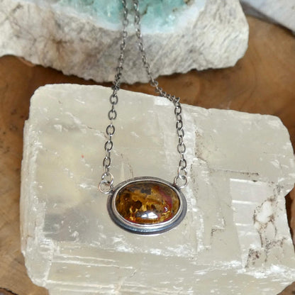 Pietersite Necklace - .925 Sterling Silver