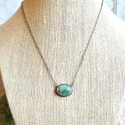 Choose Your Small Turquoise Pendant with Chain - Sterling Silver