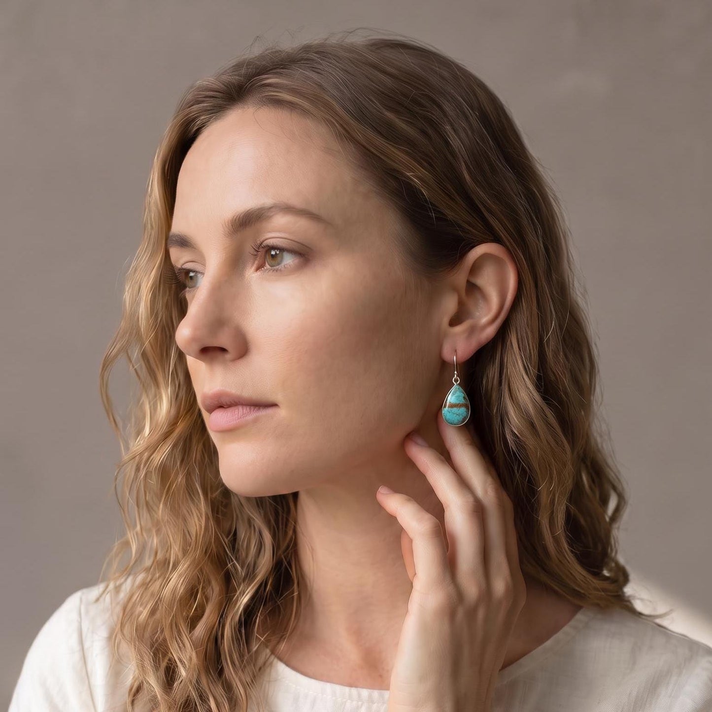Turquoise Drop Earrings - Choose Your Pair - .925 Sterling Silver