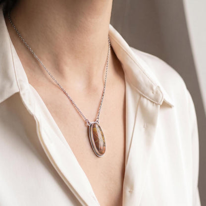Custom Red Creek Jasper Necklace - Choose your Stone - OOAK