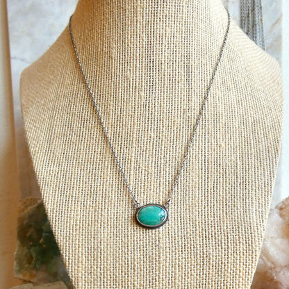 Choose Your Small Turquoise Pendant with Chain - Sterling Silver