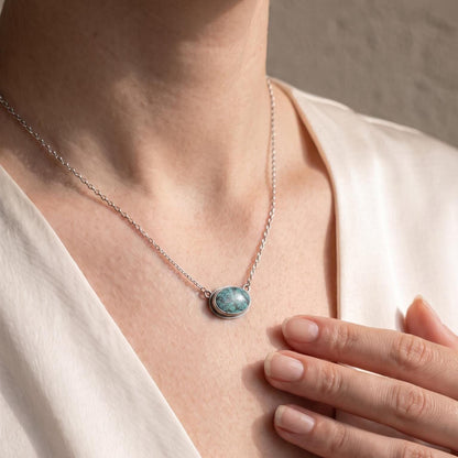 Choose Your Small Turquoise Pendant with Chain - Sterling Silver